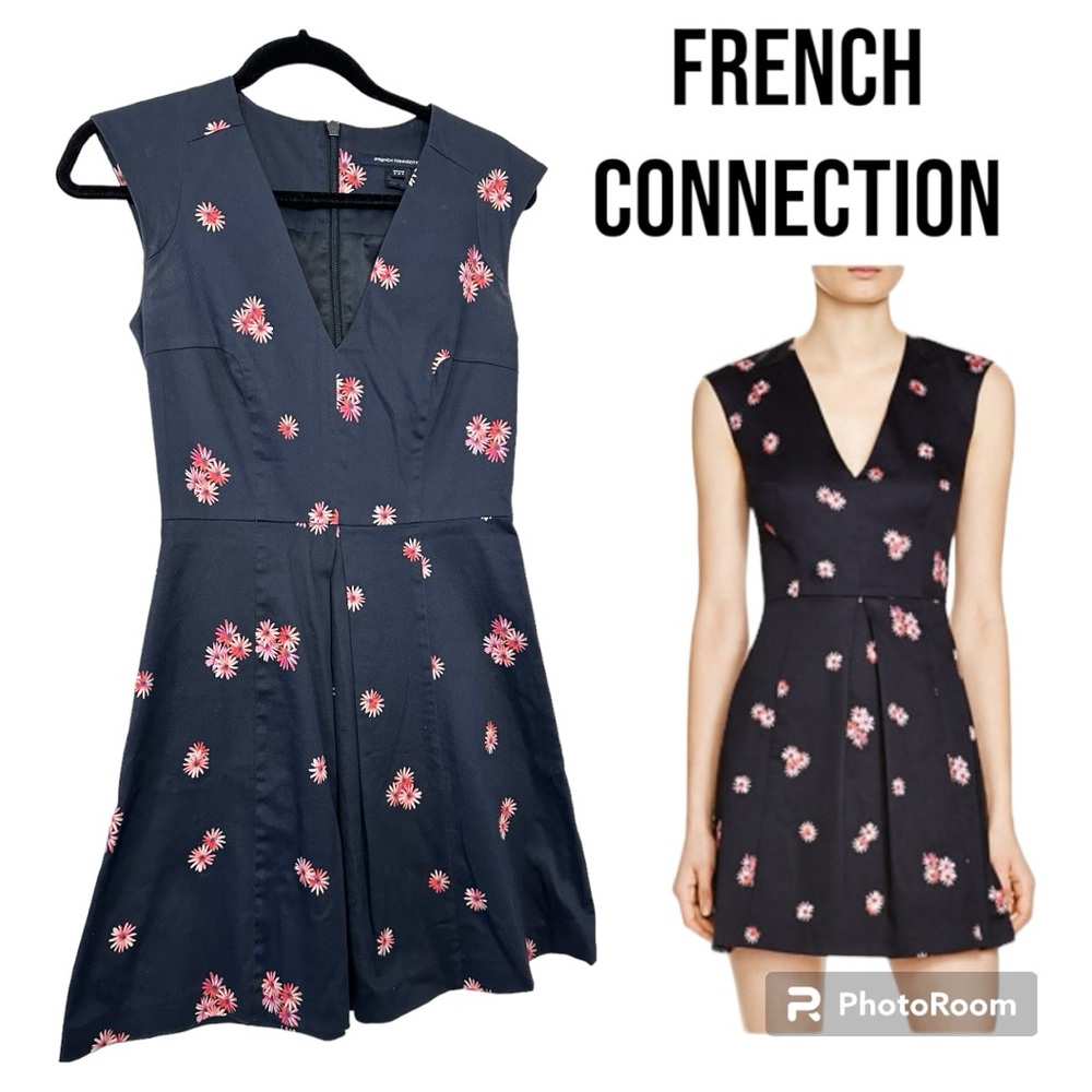 French connection Aline mini dress with delicate floral print size 4